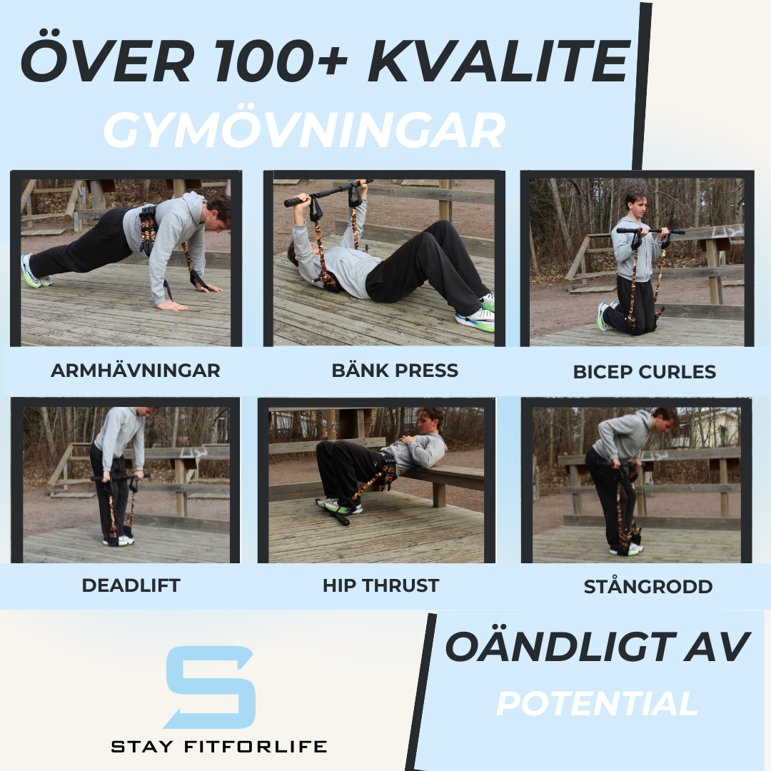 STAYFIT BAND & STÅNG KIT (HEMMA GYM)